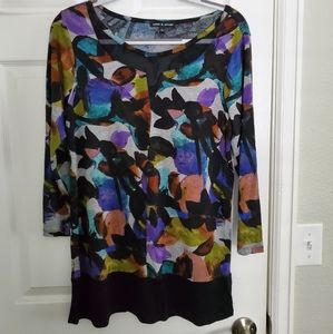 BOGO 1/2 OFF - CABLE & GAUGE ONLY - Cable & gauge tunic top - size Large